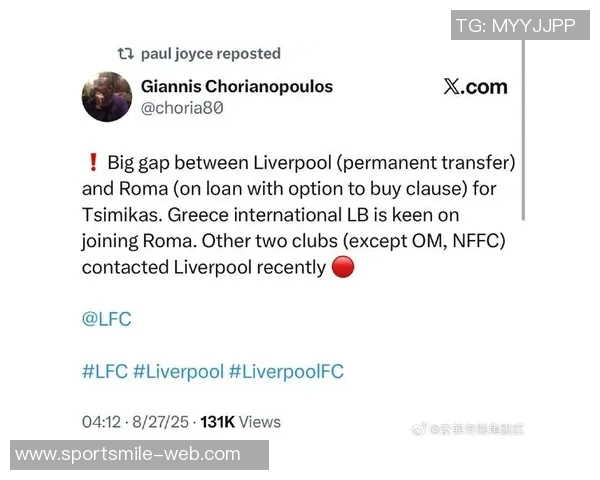 斯基拉消息称齐米卡斯或将离开罗马诺丁汉森林有意租借他